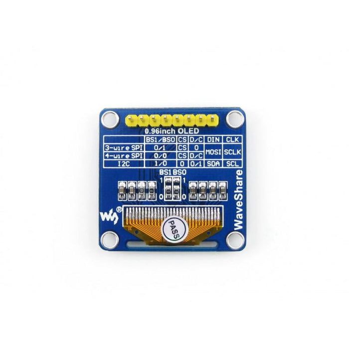 SSD1306 128x64p 0.96 inch OLED SPI and I2C Interface Support Vertical Straight Pin Header