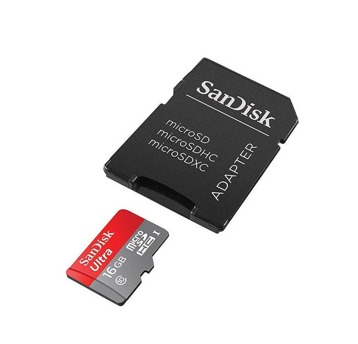 SanDisk Ultra 16GB Micro SDHC UHS-I C10 A1 U1 Memory Card