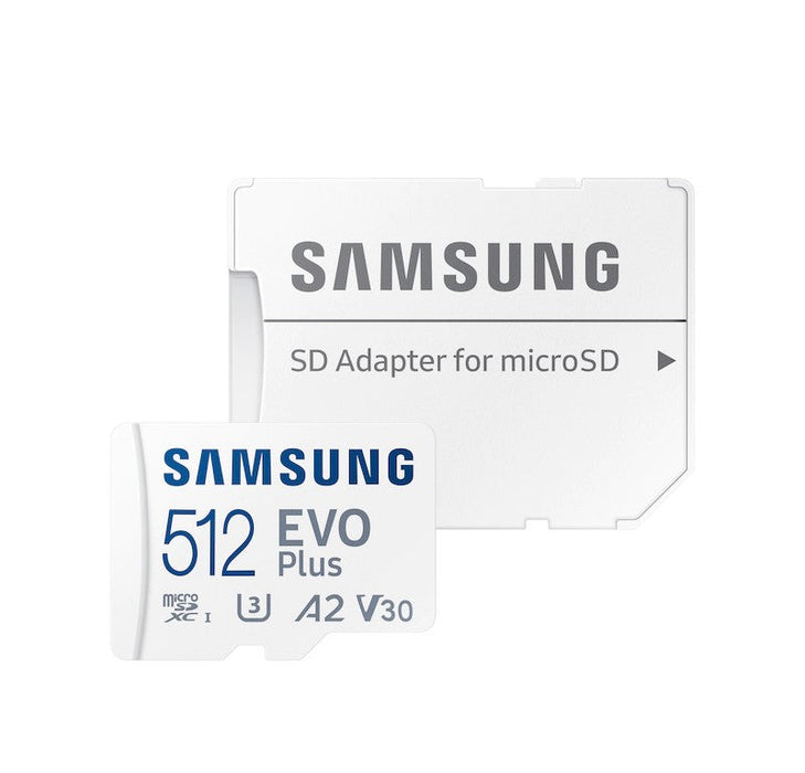 512 GB Samsung EVO Plus microSD Kort med Vatten, Röntgen, Magnet och Temperatur Skydd