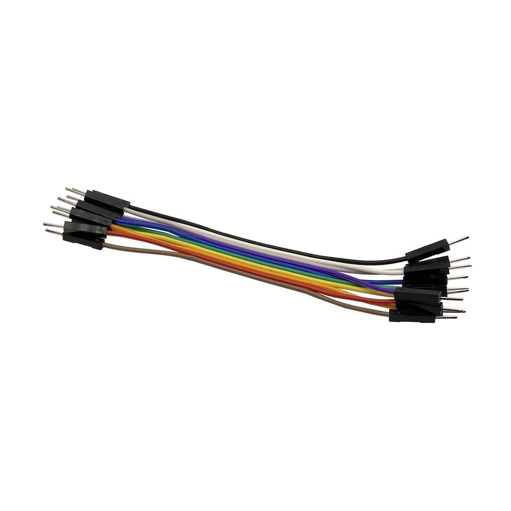 Set of 10 Jumper Wires with Male-Male Cables Connectors