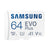 Samsung EVO Plus MicroSD 64 GB-kort (vatten-/röntgen-/magnet-/temperatursäker)